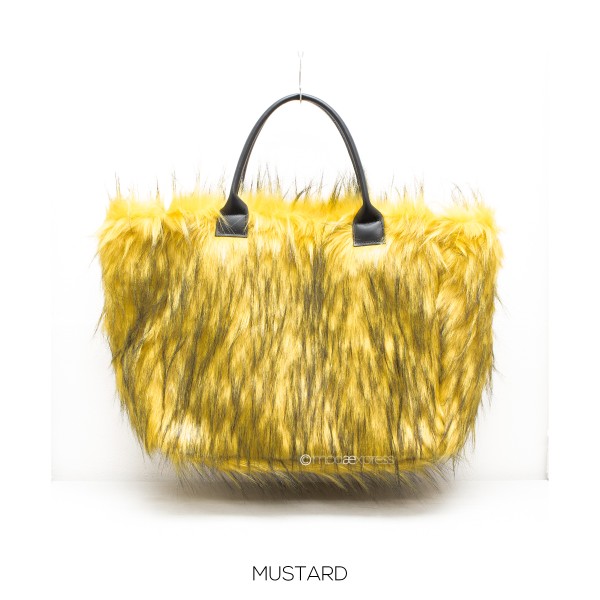 Leather Faux Fur Shopper ITAL01050
